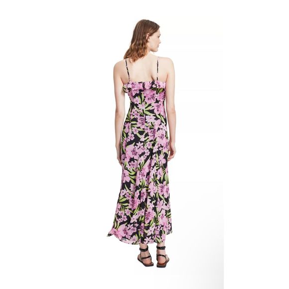 BAR III Women's Floral-Print Ruffled Maxi Dress, Size XL - Picture 1 of 6